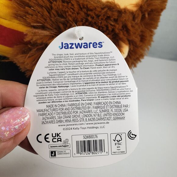 Harry Potter Gryffindor Lion Squishmallows 8" Stuffed Plush Toy 2024 NWT - Picture 11 of 16